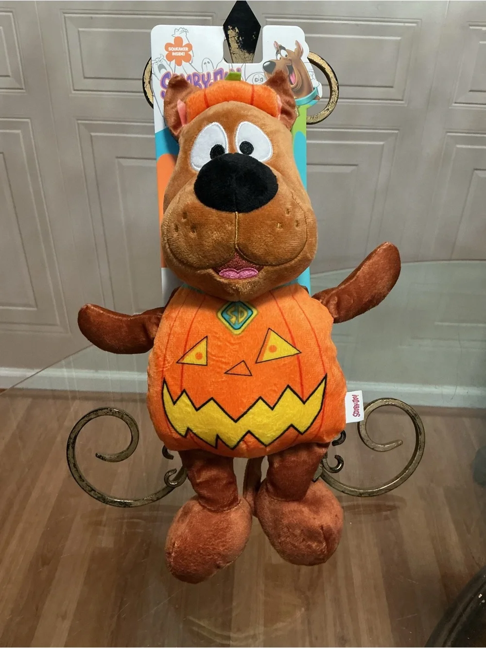 Cartoon Network Scooby Doo HALLOWEEN PUMPKIN 14” With Clinker & Squeaker